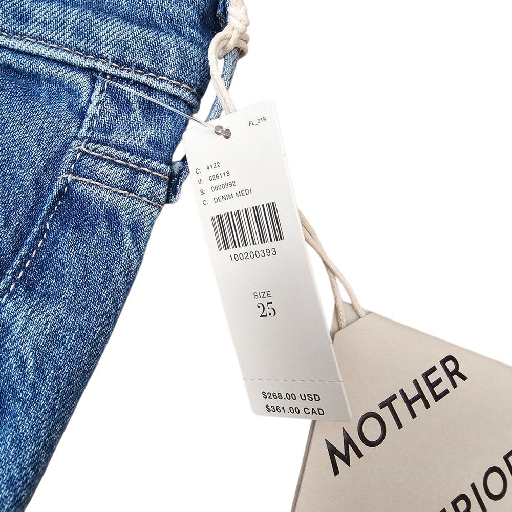 Mother Superior Denim Jean The Outsider Flood Crop Field Trip Size 25 NWT - Picture 6 of 13
